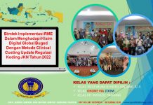 Bimtek Implementasi RME Dalam Menghadapi Klaim Digital Global Buged Dengan Metode Clinical Costing Update Regulasi Koding JKN Tahun 2022