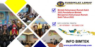 Bimtek Kehumasan Rumah Sakit 2023.Pendaftaran Bimtek Manajemen Kehumasan Rumah Sakit Tahun 2023