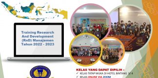 Info Training Research And Development (RnD) Manajemen Tahun 2022 – 2023