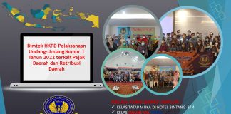 Info Bimtek HKPD Pelaksanaan Undang-Undang Nomor 1 Tahun 2022 terkait Pajak Daerah dan Retribusi Daerah