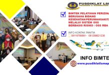 BIMTEK PELATIHAN PERIZINAN BERUSAHA BIDANG KESEHATAN/PERUMAHSAKITAN MELALUI SISTEM OSS BERBASIS RISIKO / OSS RBA