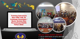 Info Pelatihan Sekretaris Dan CSR TJSL Di Lembaga Keuangan / Bank, Emiten Dan Perusahaan Publik