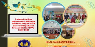 Info Training Pelatihan Implementasi Hubungan Industrial Dengan UUCK Dan Turunanya Pasca Putusan MK No.91/PPU-XVIII/ 2020