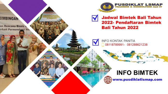 Info Jadwal Bimtek Bali Tahun 2022- Pendaftaran Bimtek Bali Tahun 2022