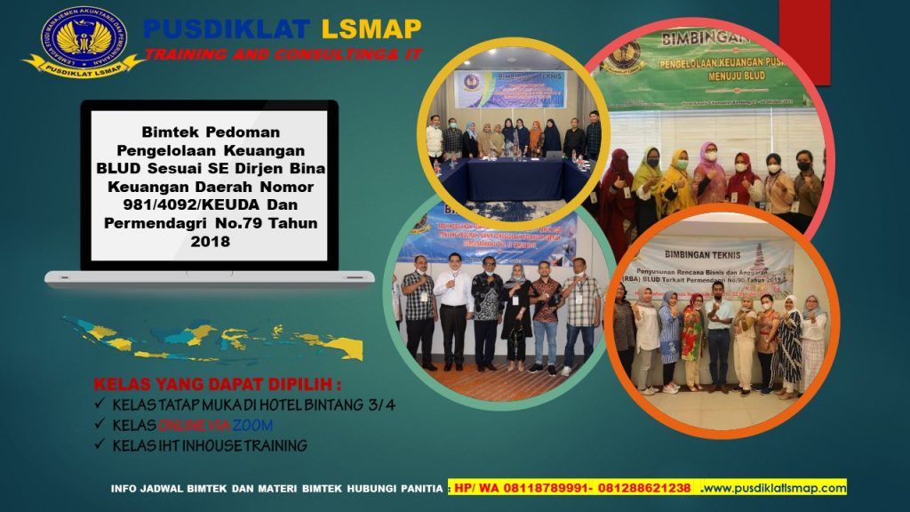 Bimtek Pedoman Pengelolaan Keuangan BLUD Sesuai SE Dirjen Bina Keuangan Daerah Nomor 981/4092/KEUDA Dan Permendagri No.79 Tahun 2018