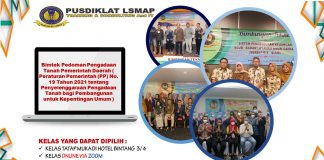 Info Bimtek Pedoman Pengadaan Tanah Pemerintah Daerah ( Peraturan Pemerintah (PP) No. 19 Tahun 2021 tentang Penyelenggaraan Pengadaan Tanah bagi Pembangunan untuk Kepentingan Umum )