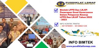 Info Jadwal Bimtek LPPD Dan LKJIP-Penerapan Good Governance Dalam Pelaporan Kinerja LPPD Dan LKJiP Tahun 2022 – 2023 Info Jadwal Bimtek LPPD Dan LKJIP-Penerapan Good Governance Dalam Pelaporan Kinerja LPPD Dan LKJiP Tahun 2022 - 2023
