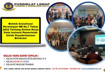 Bimtek Sosialisasi Permenpan RB No.7 Tahun 2022 Tentang Sistem Kerja Pada Instansi Pemerintah Untuk Peyederhanaan Birokrasi Bimtek Sosialisasi Permenpan RB No.7 Tahun 2022 Tentang Sistem Kerja Pada Instansi Pemerintah Untuk Peyederhanaan Birokrasi