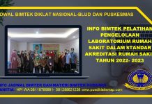 INFO BIMTEK PELATIHAN PENGELOLAAN LABORATORIUM RUMAH SAKIT DALAM STANDAR AKREDITASI RUMAH SAKIT TAHUN 2022- 2023 INFO BIMTEK PELATIHAN PENGELOLAAN LABORATORIUM RUMAH SAKIT DALAM STANDAR AKREDITASI RUMAH SAKIT TAHUN 2022- 2023