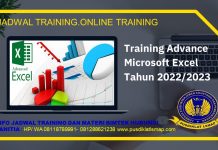 Info Training Advance Microsoft Excel Tahun 2022/2023