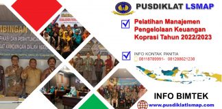 Info Pelatihan Manajemen Pengelolaan Keuangan Koprasi Tahun 2022/2023