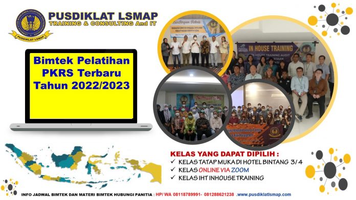 Jadwal Bimtek Pelatihan PKRS Terbaru Tahun 2022/2023