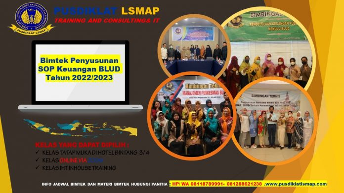 Info Bimtek Penyusunan SOP Keuangan BLUD Tahun 2022/2023