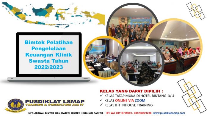 Info Bimtek Pelatihan Pengelolaan Keuangan Klinik Swasta Tahun 2022/2023
