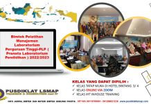 Info Bimtek Pelatihan Manajemen Laboratorium Perguruan Tinggi-PLP ( Pranata Laboratorium Pendidikan ) 2022/2023