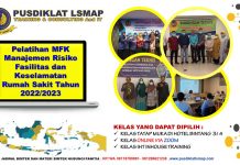 Info Pelatihan MFK Manajemen Risiko Fasilitas dan Keselamatan Rumah Sakit Tahun 2022/2023 Info Pelatihan MFK Manajemen Risiko Fasilitas dan Keselamatan Rumah Sakit Tahun 2022/2023