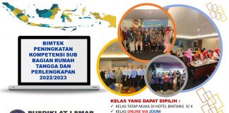 BIMTEK PENINGKATAN KOMPETENSI SUB BAGIAN RUMAH TANGGA DAN PERLENGKAPAN 2022/2023