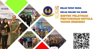 BIMTEK PELATIHAN PENYUSUNAN NOTULA TAHUN 2022/2023