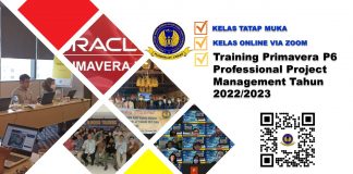 Info Training Primavera P6 Professional Project Management Tahun 2022/2023 Info Training Primavera P6 Professional Project Management Tahun 2022/2023