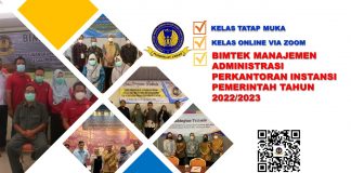 INFO BIMTEK MANAJEMEN ADMINISTRASI PERKANTORAN INSTANSI PEMERINTAH TAHUN 2022/2023