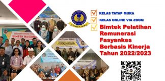 Info Bimtek Pelatihan Remunerasi Fasyankes Berbasis Kinerja Tahun 2022/2023