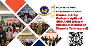 Info Bimtek E-Arsip Berbasis Aplikasi SRIKANDI (Sistem Informasi Kearsipan Dinamis Terintegrasi)