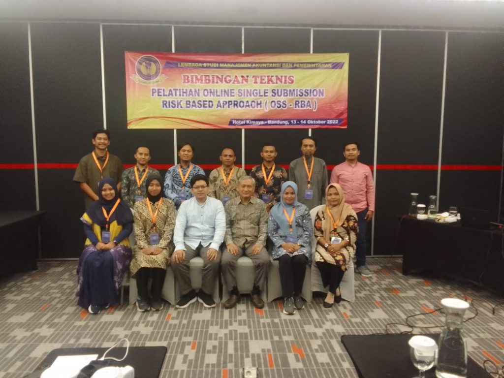 BIMBINGAN TEKNIS MANAJEMEN PERIZINAN RISIKO /OSS-RBA -PESERTA DINAS DPMPTSP TAHUN 2023