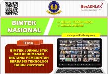 BIMTEK JURNALISTIK DAN KEHUMASAN INSTANSI PEMERINTAH BERBASIS TEKNOLOGI TAHUN 2022/2023 BIMTEK JURNALISTIK DAN KEHUMASAN INSTANSI PEMERINTAH BERBASIS TEKNOLOGI TAHUN 2022/2023