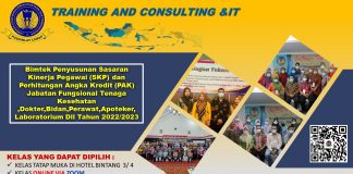 Bimtek Penyusunan Sasaran Kinerja Pegawai (SKP) dan Perhitungan Angka Kredit (PAK) Jabatan Fungsional Tenaga Kesehatan ,Dokter,Bidan,Perawat,Apoteker,Laboratorium Dll Tahun 2022/2023