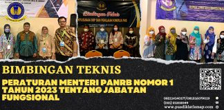 Bimbingan Teknis Sosialisasi Permenpan RB Nomor 1 Tahun 2023 Tentang Jabatan Fungsional ASN /PNS