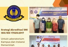 Bimtek Training Strategi Akreditasi SNI ISO/IEC 17025:2017 Untuk Laboratorium Perguruaan Tinggi Dan Instansi Pemerintah Tahun 2023