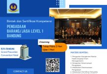 Jadwal Bimtek Sertifikasi Pengadaan Barang Dan Jasa Pemerintah Level 1 Bandung Tahun 2023