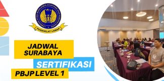 Jadwal Bimtek Sertifikasi PBJP Level 1 Surabaya Tahun 2023 Jadwal Bimtek Sertifikasi PBJP Level 1 Surabaya Tahun 2023