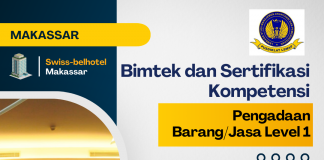 Jadwal Bimtek Ujian Sertifikasi PBJP Level 1 Di Makassar 2023/2024