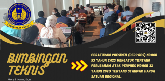 Bimbingan Teknis Peraturan Presiden No.53 Tahun 2023 Tentang Standar Harga Satuan Regional