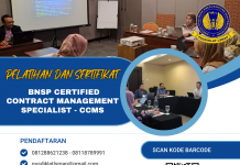 INFO TRAINING PELATIHAN CERTIFIED CONTRACT MANAGEMENT SPECIALIST - CCMS Sertifikasi BNSP 2024