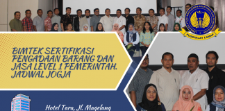 Jadwal Bimtek Sertifikasi Pengadaan Barang Dan Jasa Pemerintah Level 1 Jadwal Yogyakarta Tahun 2024