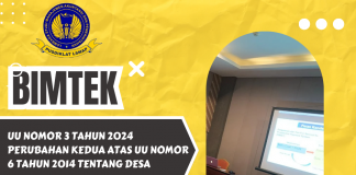 Bimtek Teknis Undang-Undang Nomor 3 Tahun 2024 Tentang Desa