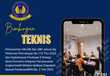 BIMTEK PENYUSUNAN ANALISIS JABATAN DAN ANALISIS BEBAN KERJA BERDASARKAN PEDOMAN KEPMENPAN RB NO 173 THN 2024 DAN DIGITALISASI E-KINERJA SERTA KONVERSI INTEGRASI PENYUSUNAN ANGKA KREDIT MELALUI APLIKASI DISPAKATI SESUAI PERATURAN BKN NO.3 THN 2023 DILINGKUNGAN PEMERINTAH PROVINSI/KAB/KOTA